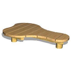 Plattform/lekbord i organisk form - WoodworkAB