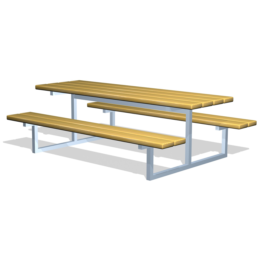 Picknickbord med stålställl-Woodwork AB