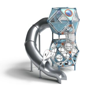 Klättertorn med rutschkana